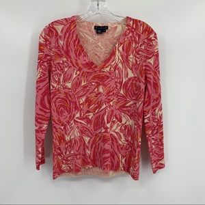 M-A-G Magaschoni V-neck Sweater Pink Size S